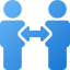 People arrows left right icon