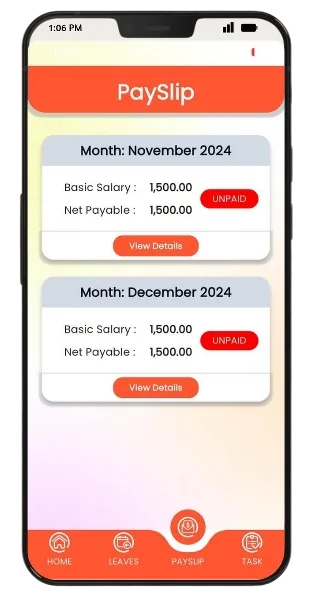 BrixPOS Staff screen