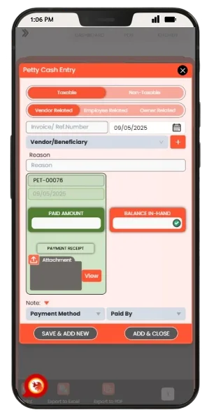 BrixPOS Accountant screen